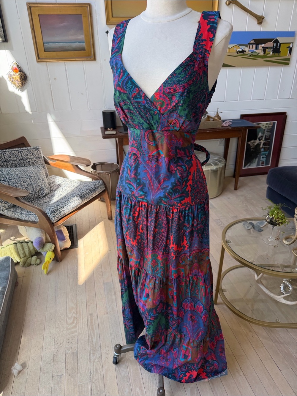 Vintage pattern JCrew Maxi